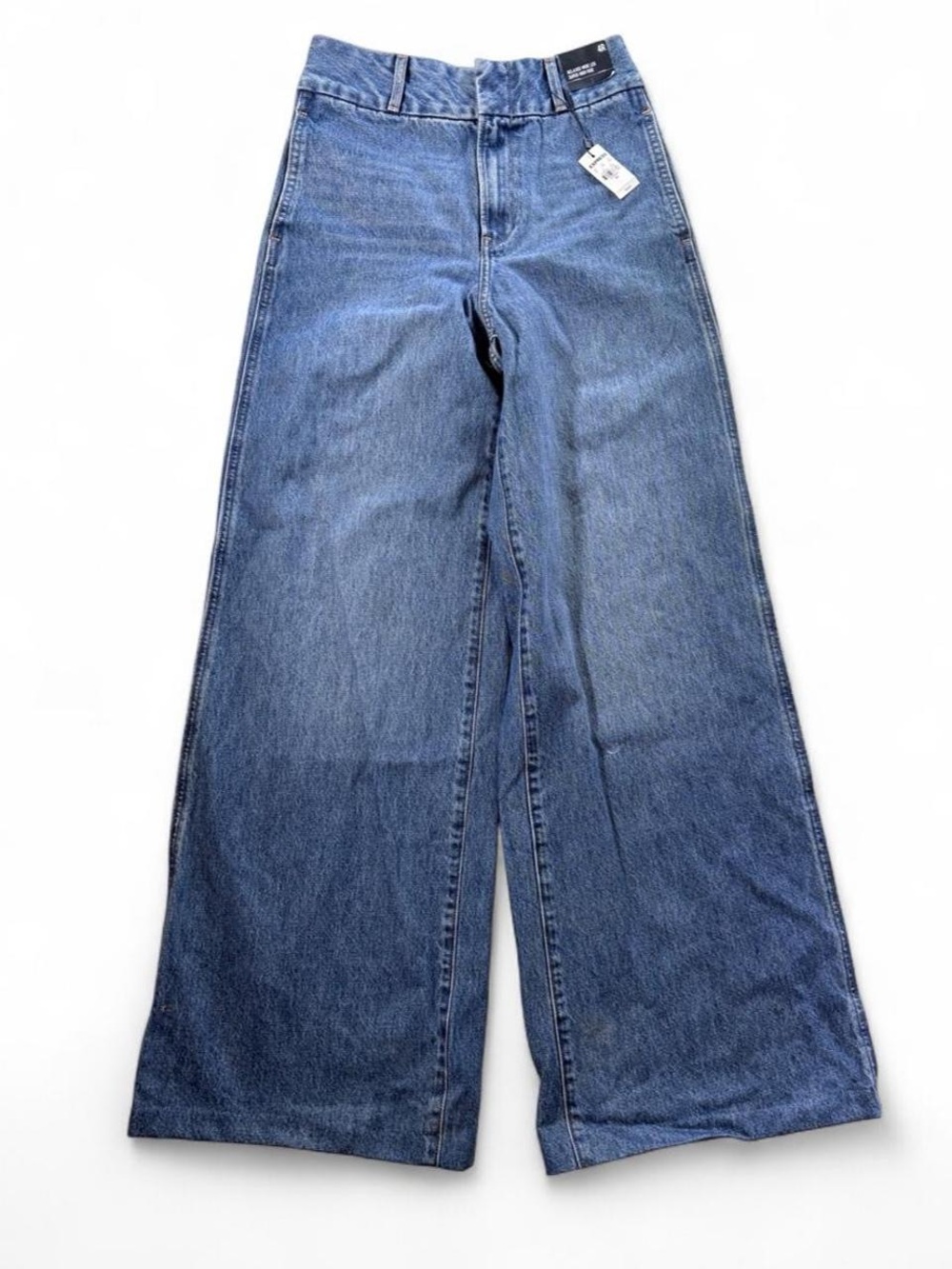 Express Super High Rise Relaxed Wide Leg Jeans – NWT Size 4R